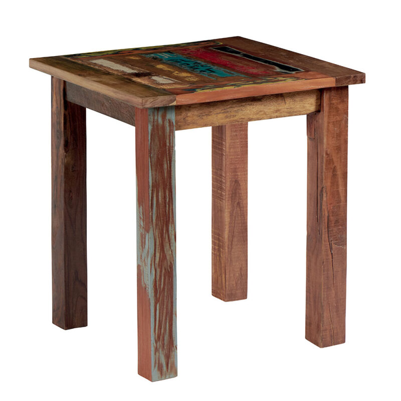 Table bistrot bois de bateau pour la restauration