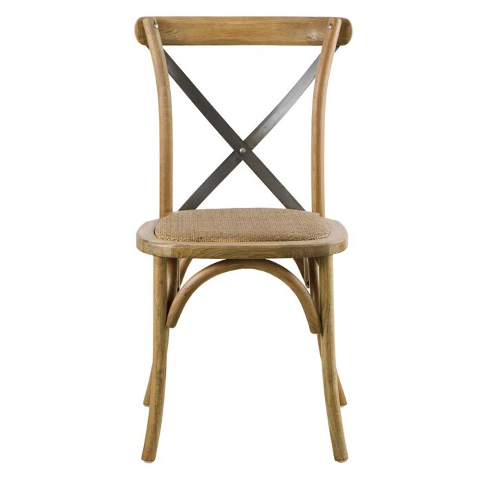 Chaise BISTROT empilable fer vieilli