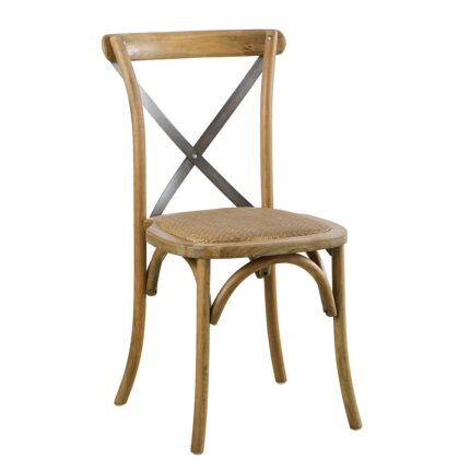 Chaise BISTROT empilable fer vieilli