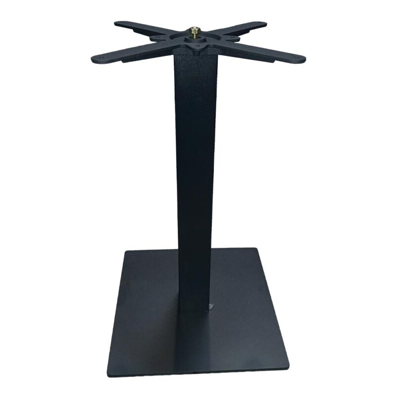 Pied table bistrot base carrée