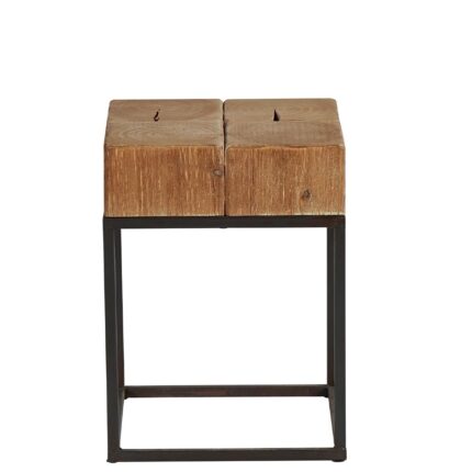 Tabouret FOREST bois et métal