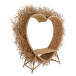 Sofa coeur en rotin