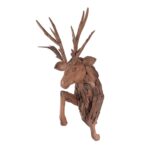 Sculpture RENNE en teck