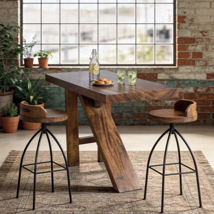 Table haute bois de suar LANGON