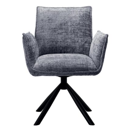 Chaise tournante GODNEY gris bleu